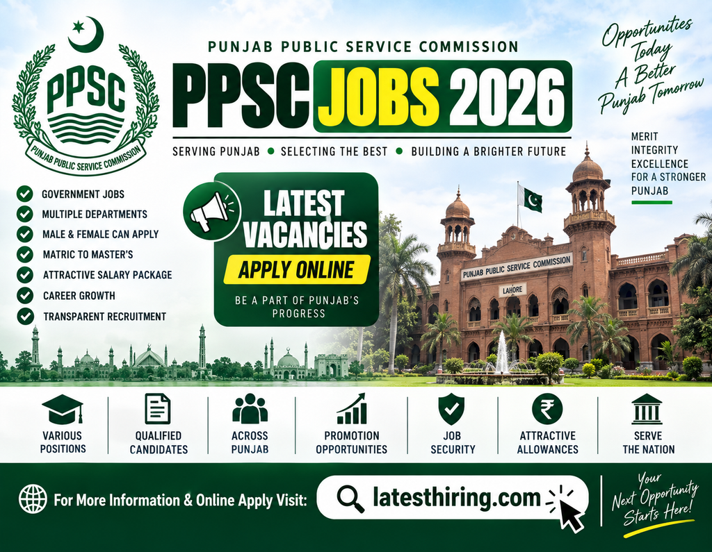 PPSC Jobs 2026 – Latest 350+ Punjab Public Service Commission Vacancies | Apply Online
