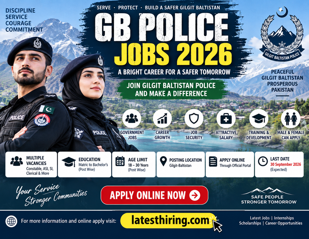 GB Police Jobs 2026 – Online Registration | GB Police Last Date to Apply