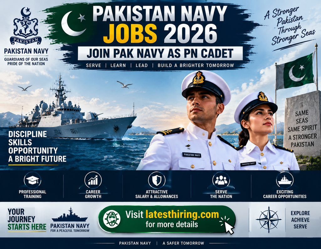 Pakistan Navy Jobs 2026 – Join Pak Navy as PN Cadet | Apply Online