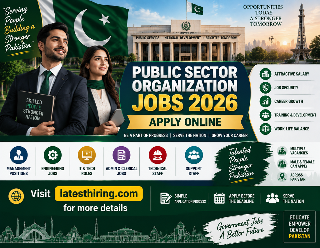 Public Sector Organization Jobs 2026 - Latest 1000+ Govt Career Opportunities | Apply Online